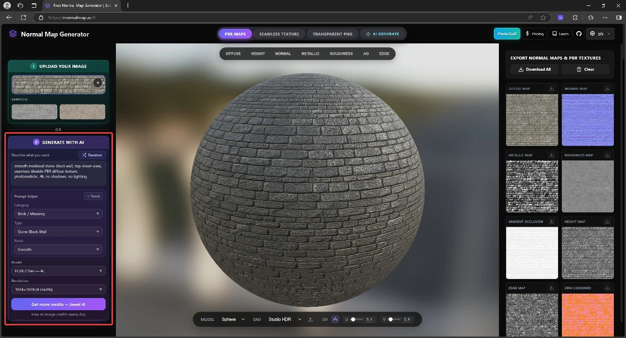 AI Generate Normal Map